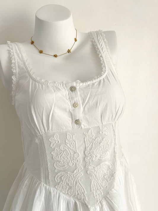 Milkmaid cotton dress
