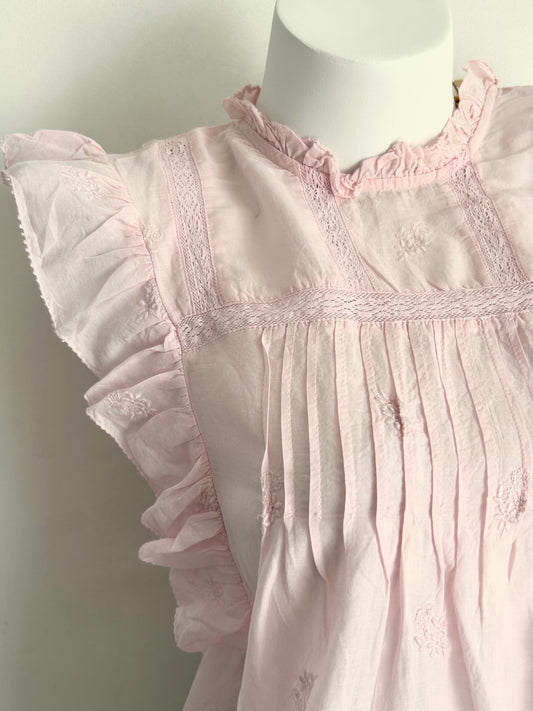 Ruffle pink top