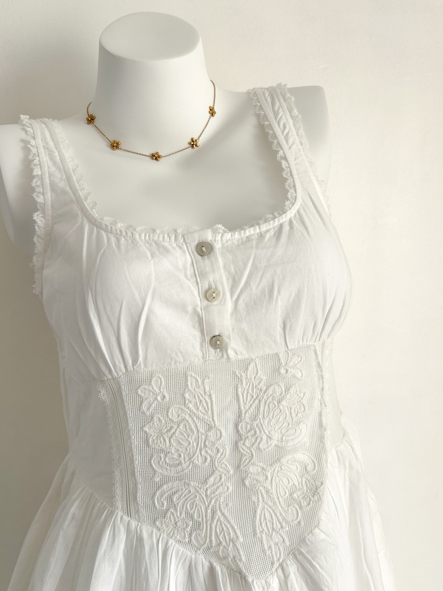 Milkmaid cotton dress
