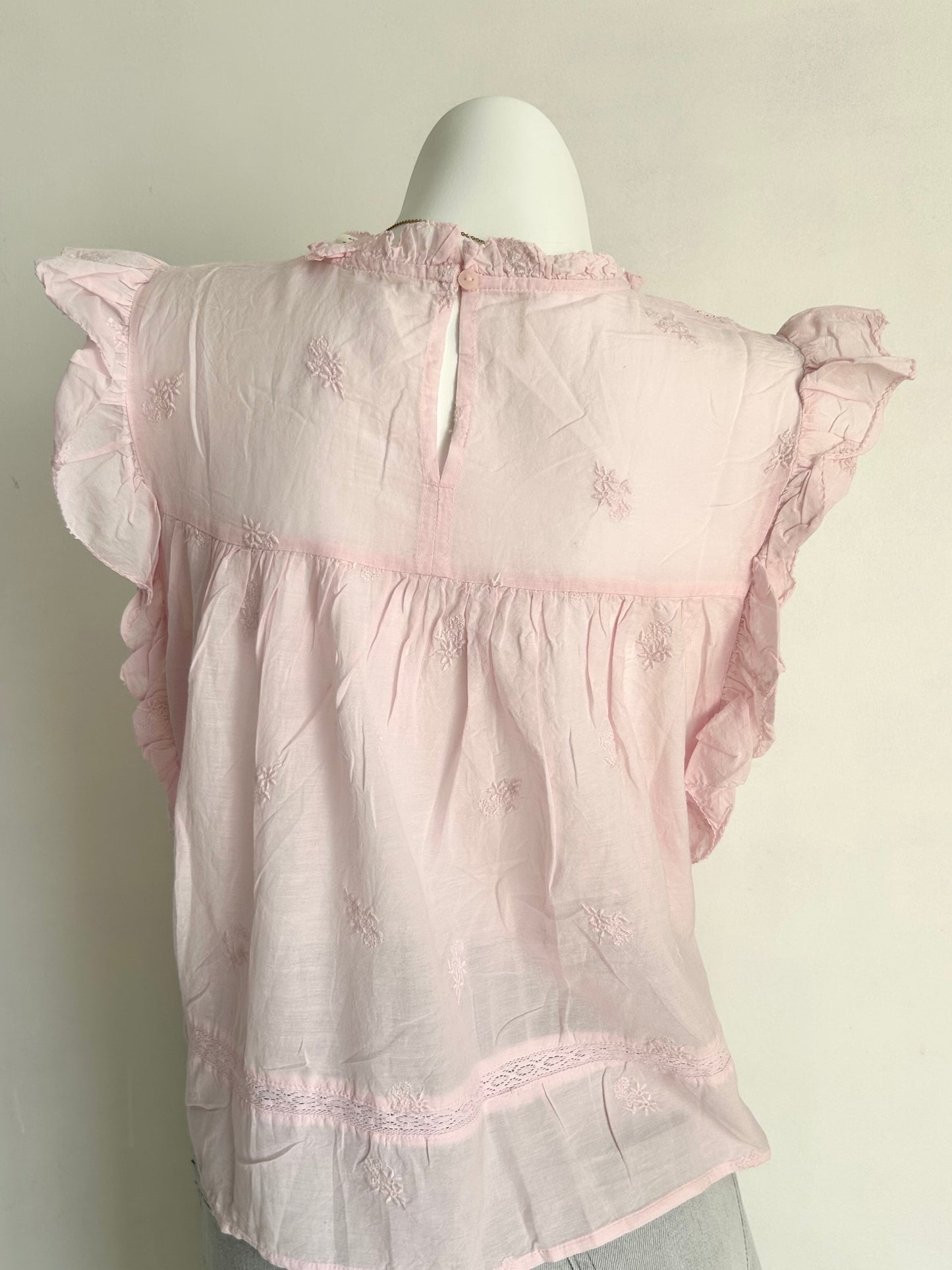 Ruffle pink top