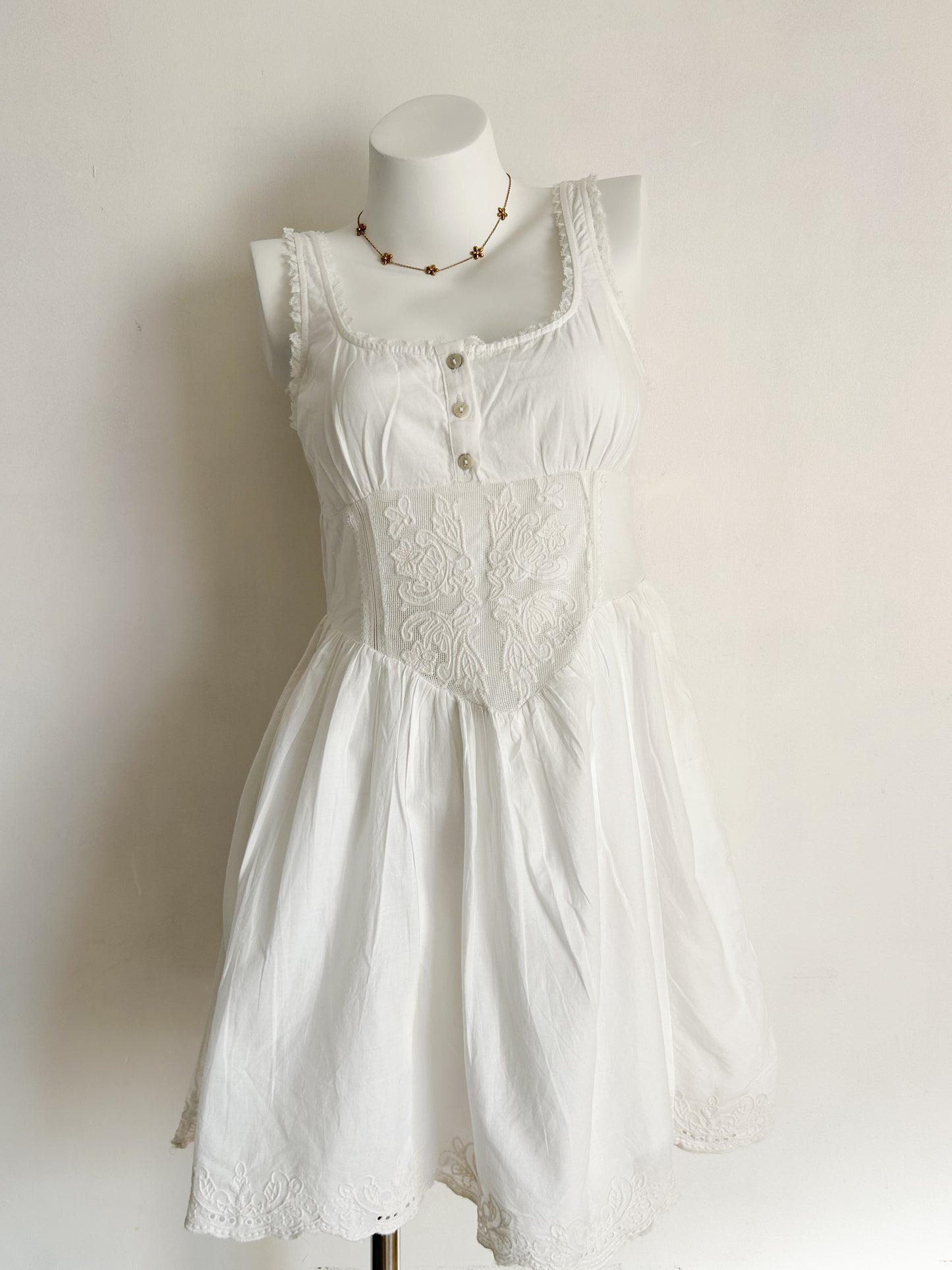 Milkmaid cotton dress