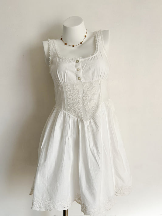 Milkmaid cotton dress